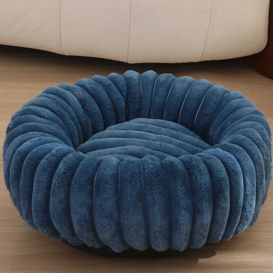 40-70Cm round Pet Bed for Dog Bed Super Soft Cat Bed Long Plush Dog House for Medium Dog House Winter Warm Sleeping