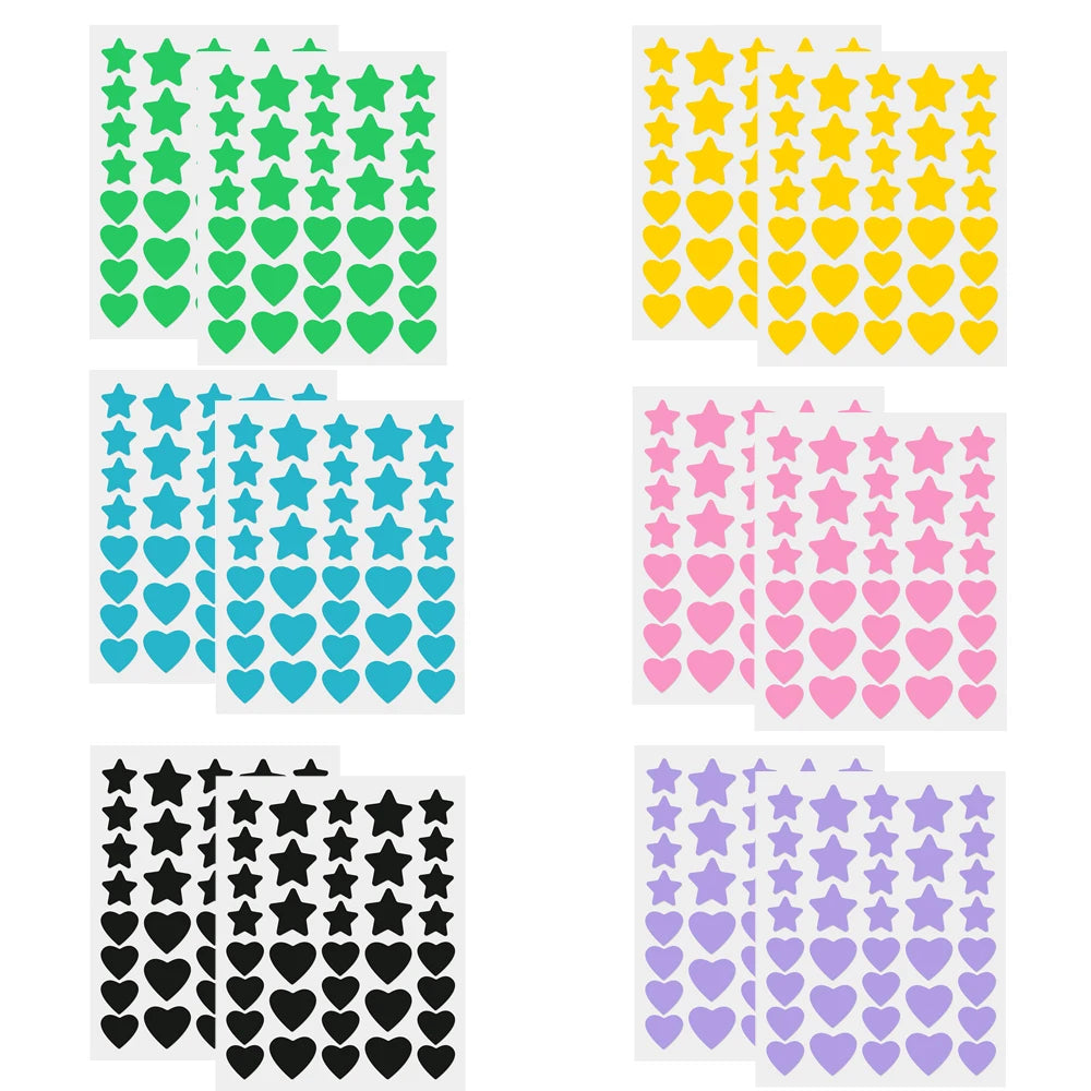 432 Colorful Pimple Patches Cute Star Shaped Pimple Cover Sticker Invisible Pimple Cover Removal Pimple Patch