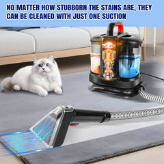 Spot Cleaner | Spot & Stain Remover | Handheld Carpet Cleaning Machine | Portable Carpet & Upholstery Cleaner | Dual Water Tank Spot Washer | Ideal for Pet Stains, Sofas, Rugs, Cars & Upholstery