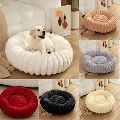 40-70Cm round Pet Bed for Dog Bed Super Soft Cat Bed Long Plush Dog House for Medium Dog House Winter Warm Sleeping