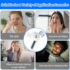 Eye Steamer for Dry Eyes, Eye Mist Steam Sprayer, Heated Nano Eye Mist Sprayer, Steam Therapy Wand for Dry Eyes, Handheld Eye Moisturizer with Cold & Hot Compress Mode for Dry Eyes & Face