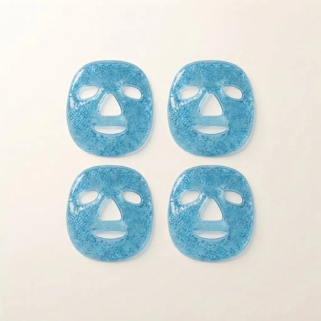 Re-usable Cooling Gel Bead Face Mask – Dual Hot & Cold Therapy Mask for Puffiness, Migraines & Dark Circles