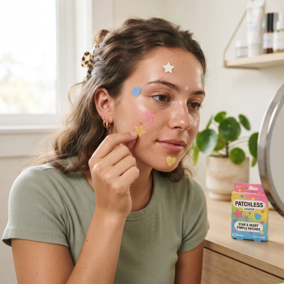 Patchless Star Pimple Patches – 432 Pack Colorful Blemish Covers