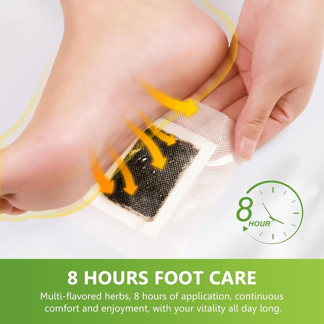 Detox Foot Patches, 20 PCS Detox Foot Pads for Foot Care & Stress Relief & Deep Sleep, 100% Natural Deep Cleaning Foot Patches with Bamboo Vinegar to Help Cleanse Body and Enhance Blood Circulatio