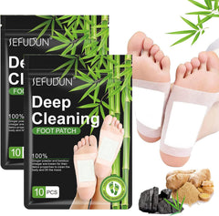Detox Foot Patches, 20 PCS Detox Foot Pads for Foot Care & Stress Relief & Deep Sleep, 100% Natural Deep Cleaning Foot Patches with Bamboo Vinegar to Help Cleanse Body and Enhance Blood Circulatio