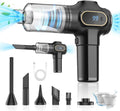 Handheld Cordless Car Vacuum Cleaner - 15000Pa Small Hand Held Vacuums Cleaners Strong Suction Powerful Portable Wireless Lightweight Mini Long Runtime Hand-Held USB Blower Grey Upgraded