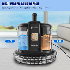 Spot Cleaner | Spot & Stain Remover | Handheld Carpet Cleaning Machine | Portable Carpet & Upholstery Cleaner | Dual Water Tank Spot Washer | Ideal for Pet Stains, Sofas, Rugs, Cars & Upholstery
