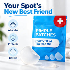 Hydrocolloid Pimple Patches with Tea Tree Oil – 120 Pack