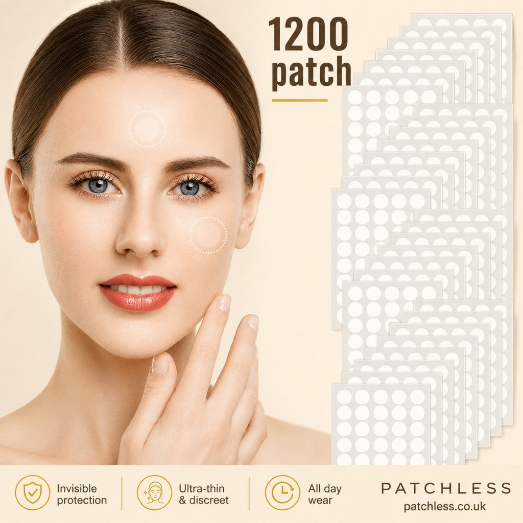 PATCHLESS Invisible Clear Pimple Patches 1200 pack