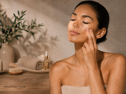 Applying Patchless clear invisible pimple patch